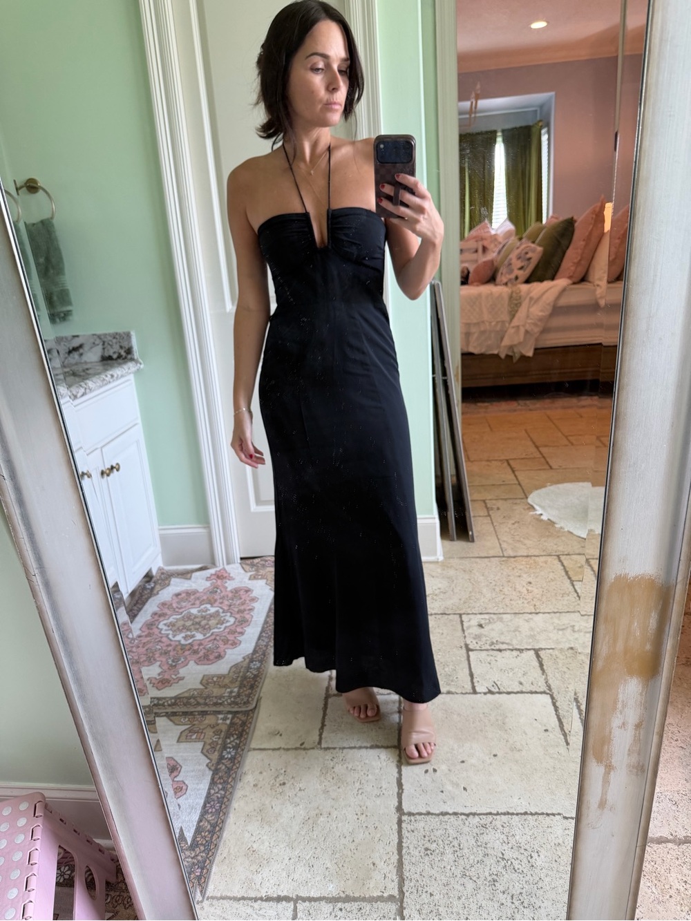 Abercrombie Black halter top maxi Dress - Elegant Evening Dress